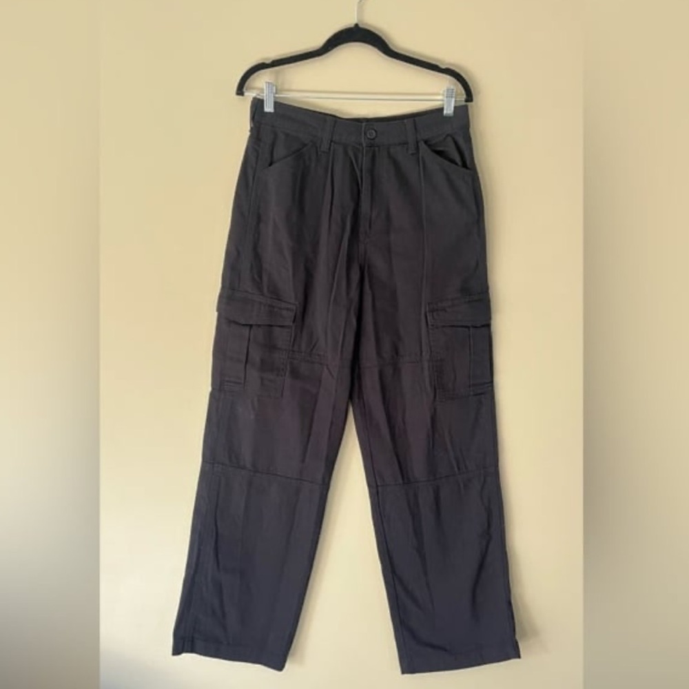NWT H&M Black Twill Cargo Pants